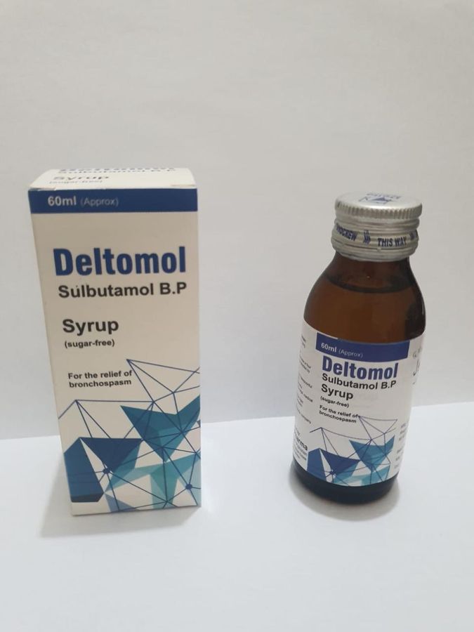 Deltomol Syrup (Salbutamol) pack, Delta Pharma